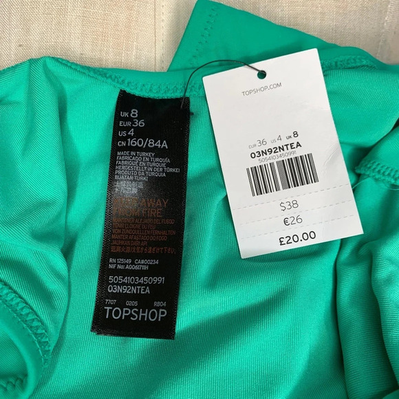 Topshop Pamela Extreme Plunge‎ One-Piece Swimsuit - Picture 8 of 8